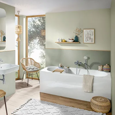 onovo-washing-bath-tub-and-washbasin-in-modern-green-bathroom